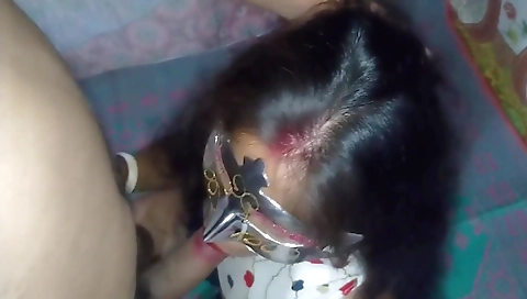 A horny brunette girl is getting off on her boyfriend