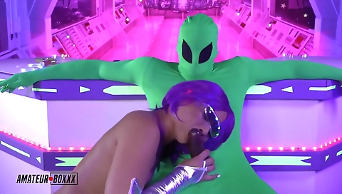 Creampied babes ass fucked by a big dick and get a facial