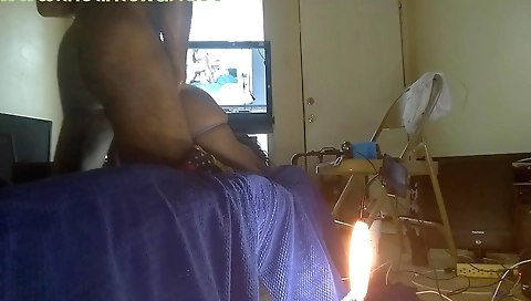 Skinny ebony cougar with a round ass and a nice ass to play with