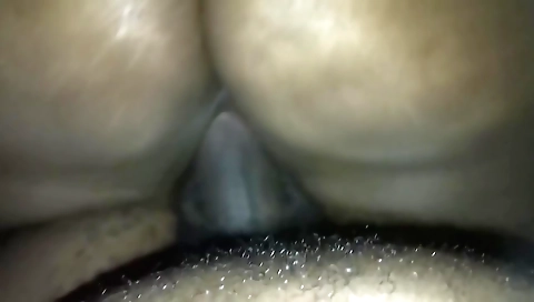 Ebony milf with big ass is getting fucked by his dick