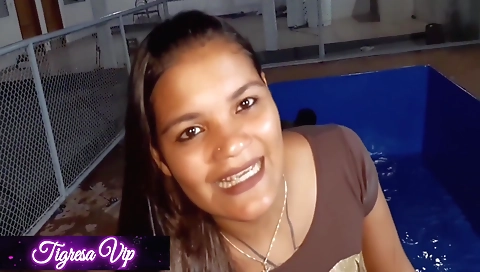 I love being fucked in my water body in an amateur anal porn clip