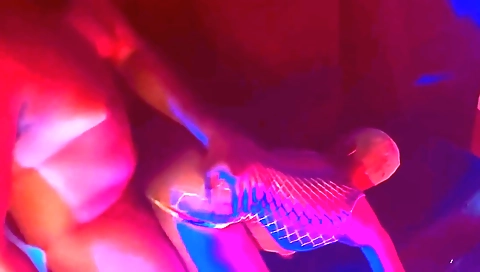 Big black ass gets fucked by a white guy on his driveway