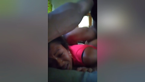 Ebony babe with large bushing gets on the webcam for her work