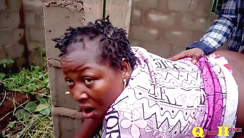 Ebony lady with a big ass has fun with her stepbrother