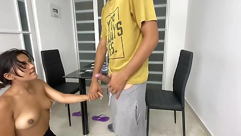 Ebony game with a brunette with a big ass in boots