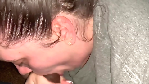 Ebony amateur brunette and big cock sucking each other's pussy