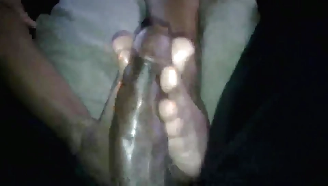 Foot fetish video showing my feet getting fucked by a big cock