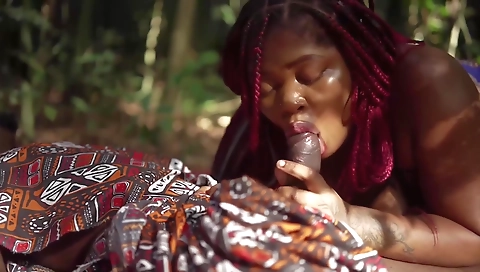 Ebony milf 18+ with huge tits fucked by her boyfriend